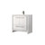 Lexora Lafarre 36 inch W x 20 in D White Bath Vanity Cabinet, Cultured Marble Top and Gun Metal Faucet Set - LVLF36SW303