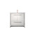 Lexora Lafarre 36 inch W x 20 in D White Bath Vanity Cabinet, Cultured Marble Top and Rose Gold Faucet Set - LVLF36SW304