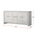 Lexora Lafarre 72 inch W x 20 in D White Double Sink Vanity Cabinet and Cultured Marble Top - LVLF72DW300