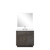 Lexora Abbey 36 inch W Brown Oak Vanity Cabinet White Quartz Countertop, 34 in Mirror and Faucet Set - LVA36SK211