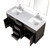 Lexora Abbey 60 inch W Brown Oak Double Sink Vanity Cabinet, White Quartz Top, Faucet Set, and 28 in Mirrors - LVA60DK211