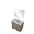 Lexora Abbey 36 inch W Grey Oak Vanity Cabinet White Quartz Countertop, 34 in Mirror and Faucet Set - LVA36SR211