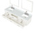 Lexora Castor 80 inch W White Double Sink Wall Hung Vanity Cabinet, White Quartz Top, Faucet Set, and 36 in Mirrors - LVC80DA211