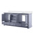 Lexora Dukes 72 in. W Dark Grey Double Sink Vanity Cabinet and Cultured Marble Top - LVD72DB300