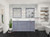 Lexora Dukes 72 in. W Dark Grey Double Sink Vanity Cabinet and Cultured Marble Top - LVD72DB300