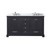 Lexora Dukes 60 in. W Espresso Double Sink Vanity Cabinet, Cultured Marble Top, and Faucet Set - LVD60DG301