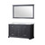 Lexora Dukes 60 in. W Espresso Double Sink Vanity Cabinet, Cultured Marble Top, and 58 in. Mirror - LVD60DG310