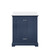 Lexora Dukes 30 in. W Navy Blue Vanity Cabinet and Cultured Marble Top - LVD30SE300