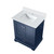 Lexora Dukes 30 in. W Navy Blue Vanity Cabinet and Cultured Marble Top - LVD30SE300