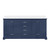 Lexora Dukes 72 in. W Navy Blue Double Sink Vanity Cabinet and Cultured Marble Top - LVD72DE300