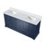 Lexora Dukes 72 in. W Navy Blue Double Sink Vanity Cabinet and Cultured Marble Top - LVD72DE300