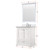 Lexora Dukes 30 in. W White Vanity Cabinet and Cultured Marble Top - LVD30SA300