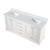 Lexora Dukes 72 in. W White Double Sink Vanity Cabinet and Cultured Marble Top - LVD72DA300