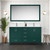 Lexora Jacques 60 in. W Green Double Sink Vanity Cabinet and Cultured Marble Top - LVJ60DG300