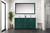 Lexora Jacques 60 in. W Green Double Sink Vanity Cabinet and Cultured Marble Top - LVJ60DG300