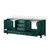 Lexora Jacques 80 in. W Green Double Sink Vanity Cabinet and Cultured Marble Top - LVJ80DG300