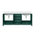 Lexora Jacques 80 in. W Green Double Sink Vanity Cabinet and Cultured Marble Top - LVJ80DG300