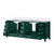 Lexora Jacques 84 in. W Green Double Sink Vanity Cabinet and Cultured Marble Top - LVJ84DG300