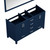 Lexora Jacques 60 in. W Navy Blue Double Sink Vanity Cabinet and 58 in. Mirror - LJ342260DE00M58