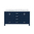 Lexora Jacques 60 in. W Navy Blue Double Sink Vanity Cabinet and Carrara Marble Top - LJ342260DEDS000