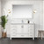 Lexora Jacques 48 in. W White Bath Vanity Cabinet and White Quartz Top - LVJ48SA200