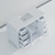 Lexora Jacques 48 in. W White Bath Vanity Cabinet and White Quartz Top - LVJ48SA200
