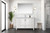 Lexora Jacques 48 in. W White Bath Vanity Cabinet and Cultured Marble Top - LVJ48SA300