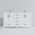 Lexora Jacques 60 in. W White Double Sink Vanity Cabinet, Carrara Marble Top, and Faucet Set - LVJ60DA101