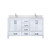 Lexora Jacques 60 in. W White Double Sink Vanity Cabinet, White Quartz Top, and Faucet Set - LVJ60DA201