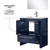 Lexora Lafarre 30 inch W x 20 in D Navy Blue Bath Vanity Cabinet, Cultured Marble Top, Chrome Faucet Set and 28 in Mirror - LVLF30SNB311
