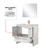 Lexora Lafarre 36 inch W x 20 in D White Bath Vanity Cabinet, Cultured Marble Top, Rose Gold Faucet Set and 28 in Mirror - LVLF36SW314