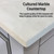 Lexora Lafarre 80 inch W x 20 in D White Double Sink Vanity Cabinet, Cultured Marble Top, Chrome Faucet Set and 70 in Mirror - LVLF80DW311