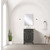 Lexora Laurel 20 inch W x 18 in D Black Oak Vanity Cabinet and Acrylic Top - LVL20SJ500
