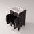Lexora Laurel 20 inch W x 18 in D Black Oak Vanity Cabinet and Acrylic Top - LVL20SJ500