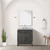 Lexora Laurel 30 inch W Black Oak Vanity Cabinet and Carrara Marble Top - LVL30SJ100