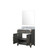 Lexora Laurel 30 inch W Black Oak Vanity Cabinet Carrara Marble Countertop and 28 in Mirror - LVL30SJ110