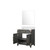 Lexora Laurel 30 inch W Black Oak Vanity Cabinet White Quartz Countertop and 28 in Mirror - LVL30SJ210