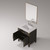 Lexora Laurel 30 inch W Black Oak Vanity Cabinet White Quartz Countertop, 28 in Mirror and Faucet Set - LVL30SJ211