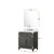 Lexora Laurel 30 inch W Black Oak Vanity Cabinet, Cultured Marble Top, and Faucet Set - LVL30SJ301