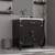 Lexora Laurel 30 inch W Black Oak Vanity Cabinet, Cultured Marble Top, and Faucet Set - LVL30SJ301