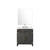 Lexora Laurel 30 inch W Black Oak Vanity Cabinet Cultured Marble Countertop, 28 in Mirror and Faucet Set - LVL30SJ311