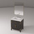 Lexora Laurel 30 inch W Black Oak Vanity Cabinet Cultured Marble Countertop, 28 in Mirror and Faucet Set - LVL30SJ311