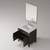 Lexora Laurel 30 inch W Black Oak Vanity Cabinet Cultured Marble Countertop, 28 in Mirror and Faucet Set - LVL30SJ311