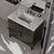 Lexora Laurel 36 inch W Black Oak Vanity Cabinet - LVL36SJ000
