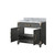 Lexora Laurel 36 inch W Black Oak Vanity Cabinet and Carrara Marble Top - LVL36SJ100