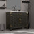 Lexora Laurel 36 inch W Black Oak Vanity Cabinet and Carrara Marble Top - LVL36SJ100