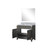 Lexora Laurel 36 inch W Black Oak Vanity Cabinet Carrara Marble Countertop and 34 in Mirror - LVL36SJ110