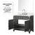 Lexora Laurel 36 inch W Black Oak Vanity Cabinet White Quartz Countertop, 34 in Mirror and Faucet Set - LVL36SJ211
