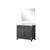 Lexora Laurel 36 inch W Black Oak Vanity Cabinet Cultured Marble Countertop and 34 in Mirror - LVL36SJ310