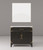 Lexora Laurel 36 inch W Black Oak Vanity Cabinet Cultured Marble Countertop and 34 in Mirror - LVL36SJ310